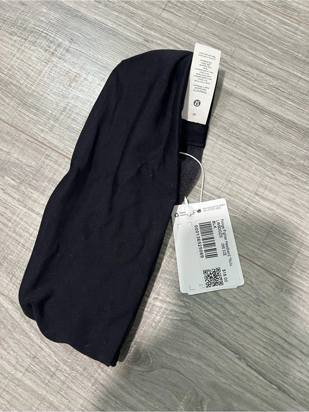 NWT Lululemon Fringe Fighter Black Headband